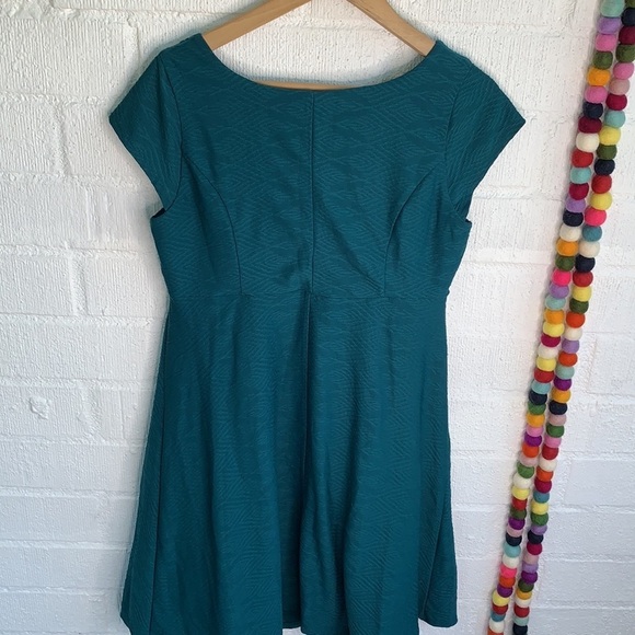 Motherhood Teal Cocktail Work Dress sz M - Picture 5 of 5
